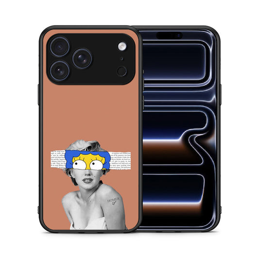 Θήκη iPhone 17 Pro Max Sim Merilyn από τη Smartfits με σχέδιο στο πίσω μέρος και μαύρο περίβλημα | iPhone 17 Pro Max Sim Merilyn case with colorful back and black bezels
