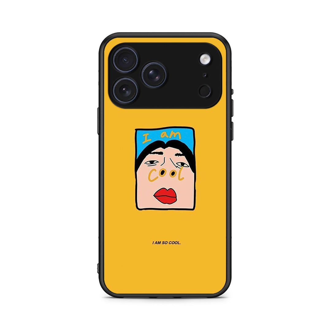 iPhone 17 Pro Max So Cool Θήκη Αγίου Βαλεντίνου από τη Smartfits με σχέδιο στο πίσω μέρος και μαύρο περίβλημα | Smartphone case with colorful back and black bezels by Smartfits
