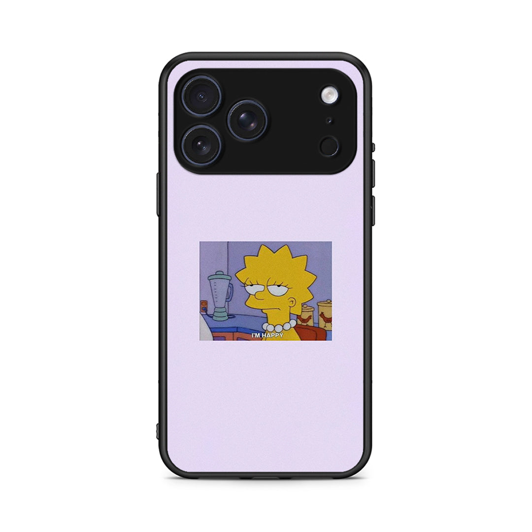 iPhone 17 Pro Max So Happy θήκη από τη Smartfits με σχέδιο στο πίσω μέρος και μαύρο περίβλημα | Smartphone case with colorful back and black bezels by Smartfits
