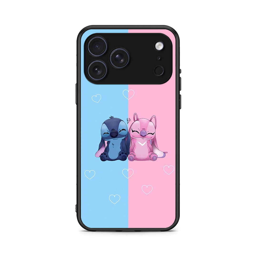 iPhone 17 Pro Max Stitch And Angel θήκη από τη Smartfits με σχέδιο στο πίσω μέρος και μαύρο περίβλημα | Smartphone case with colorful back and black bezels by Smartfits