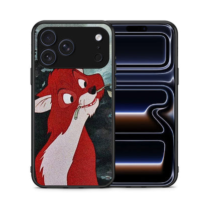 Θήκη iPhone 17 Pro Max Tod And Vixey Love 1 από τη Smartfits με σχέδιο στο πίσω μέρος και μαύρο περίβλημα | iPhone 17 Pro Max Tod And Vixey Love 1 case with colorful back and black bezels