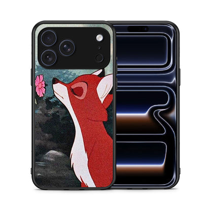Θήκη iPhone 17 Pro Max Tod And Vixey Love 2 από τη Smartfits με σχέδιο στο πίσω μέρος και μαύρο περίβλημα | iPhone 17 Pro Max Tod And Vixey Love 2 case with colorful back and black bezels