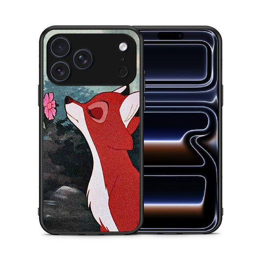 Θήκη iPhone 17 Pro Max Tod And Vixey Love 2 από τη Smartfits με σχέδιο στο πίσω μέρος και μαύρο περίβλημα | iPhone 17 Pro Max Tod And Vixey Love 2 case with colorful back and black bezels