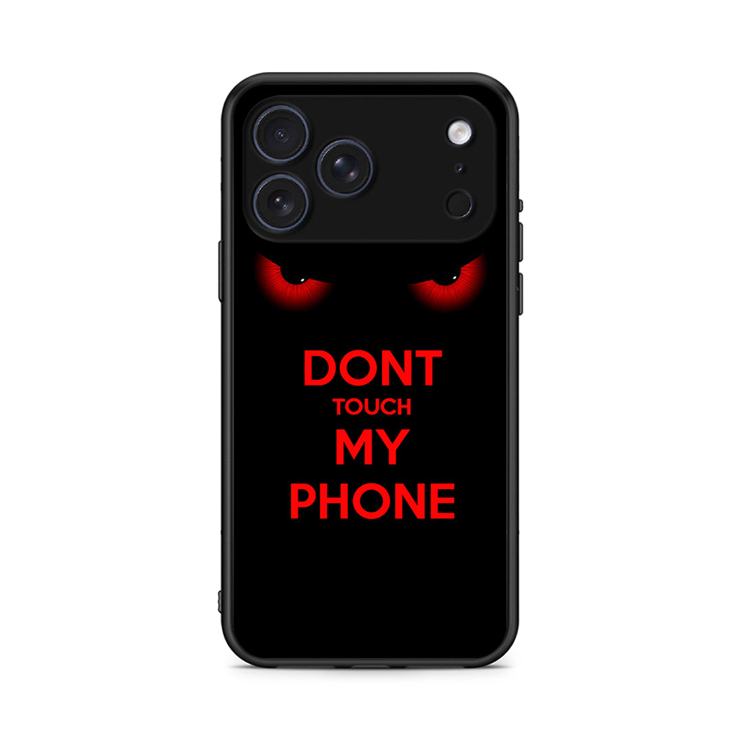 iPhone 17 Pro Max Touch My Phone Θήκη από τη Smartfits με σχέδιο στο πίσω μέρος και μαύρο περίβλημα | Smartphone case with colorful back and black bezels by Smartfits