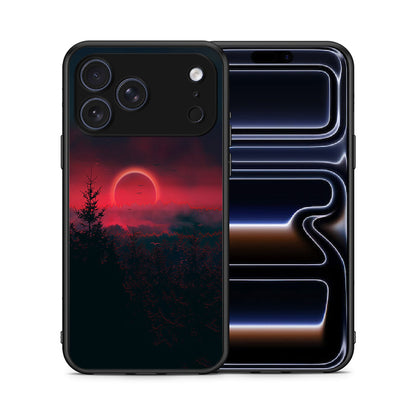 Θήκη iPhone 17 Pro Max Sunset Tropic από τη Smartfits με σχέδιο στο πίσω μέρος και μαύρο περίβλημα | iPhone 17 Pro Max Sunset Tropic case with colorful back and black bezels