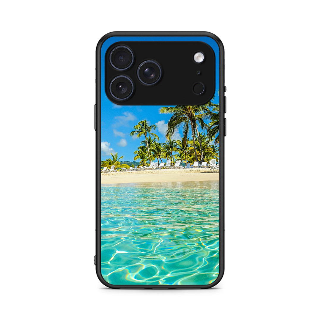 iPhone 17 Pro Max Tropical Vibes Θήκη από τη Smartfits με σχέδιο στο πίσω μέρος και μαύρο περίβλημα | Smartphone case with colorful back and black bezels by Smartfits