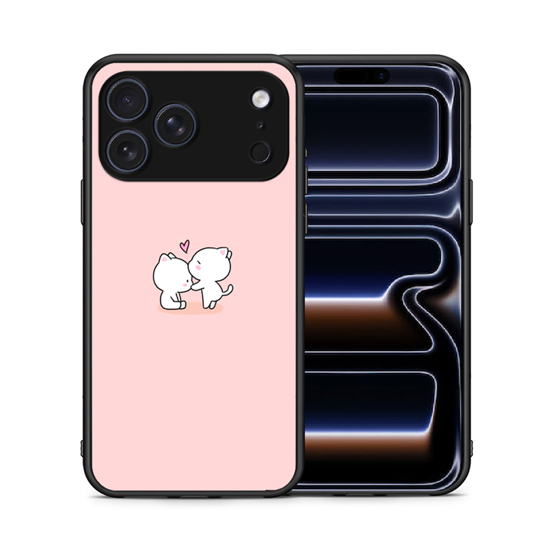 Θήκη iPhone 17 Pro Max Love Valentine από τη Smartfits με σχέδιο στο πίσω μέρος και μαύρο περίβλημα | iPhone 17 Pro Max Love Valentine case with colorful back and black bezels