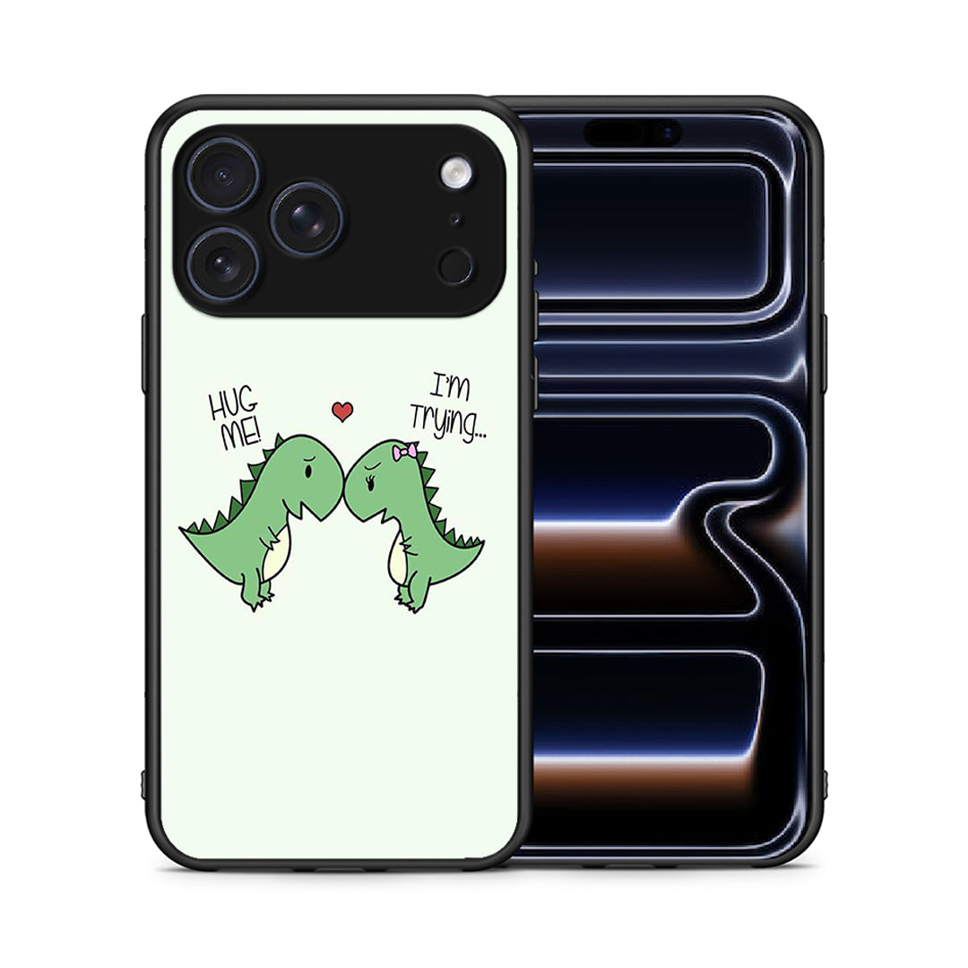 Θήκη iPhone 17 Pro Max Rex Valentine από τη Smartfits με σχέδιο στο πίσω μέρος και μαύρο περίβλημα | iPhone 17 Pro Max Rex Valentine case with colorful back and black bezels
