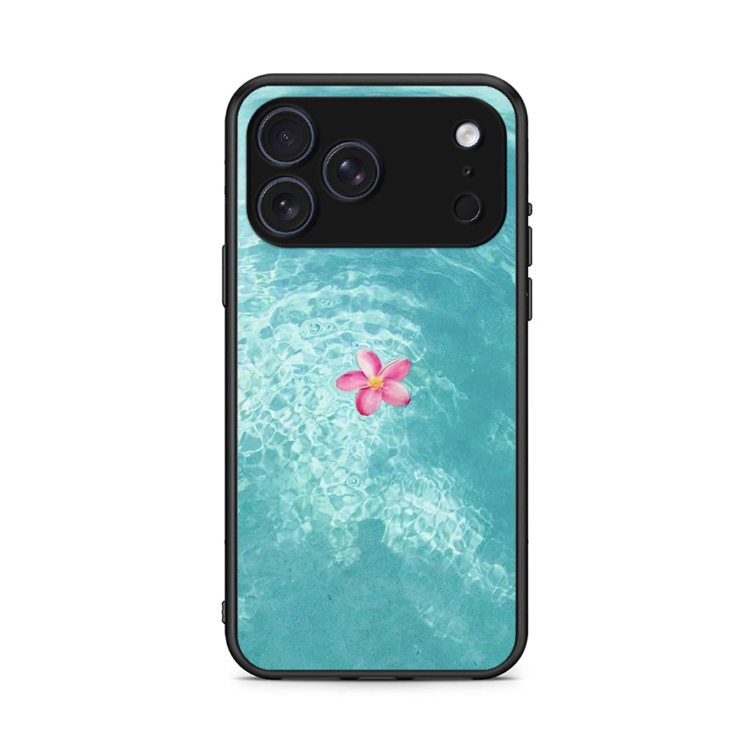 iPhone 17 Pro Max Water Flower Θήκη από τη Smartfits με σχέδιο στο πίσω μέρος και μαύρο περίβλημα | Smartphone case with colorful back and black bezels by Smartfits