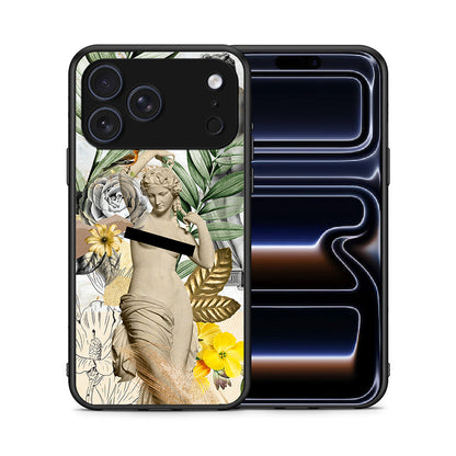 Θήκη iPhone 17 Pro Max Woman Statue από τη Smartfits με σχέδιο στο πίσω μέρος και μαύρο περίβλημα | iPhone 17 Pro Max Woman Statue case with colorful back and black bezels