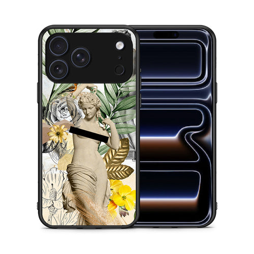 Θήκη iPhone 17 Pro Max Woman Statue από τη Smartfits με σχέδιο στο πίσω μέρος και μαύρο περίβλημα | iPhone 17 Pro Max Woman Statue case with colorful back and black bezels