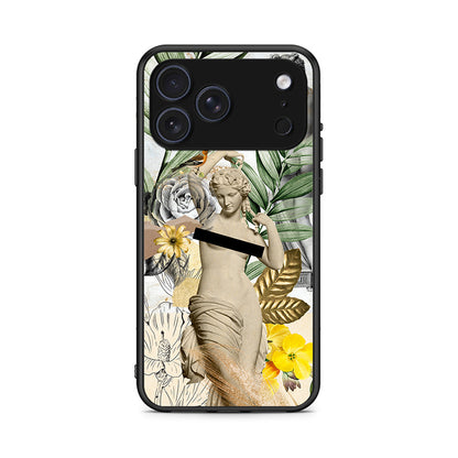 iPhone 17 Pro Max Woman Statue θήκη από τη Smartfits με σχέδιο στο πίσω μέρος και μαύρο περίβλημα | Smartphone case with colorful back and black bezels by Smartfits