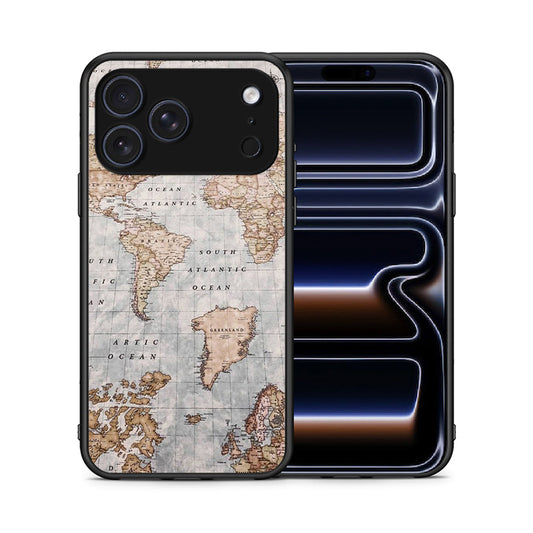 World Map - iPhone 17 Pro Max θήκη