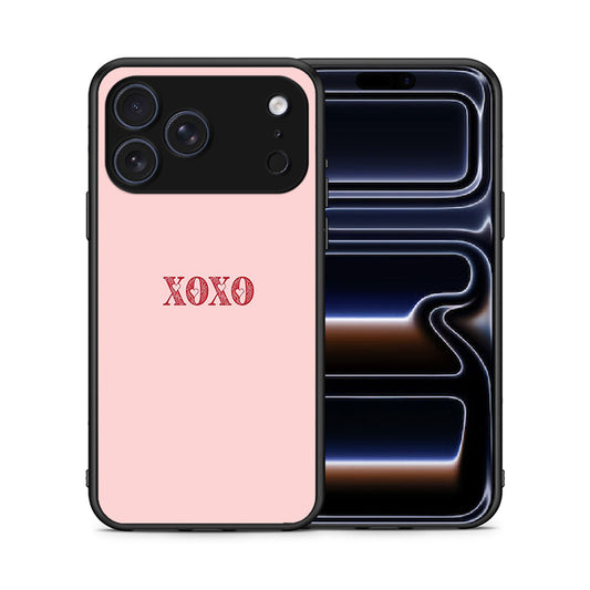 Θήκη iPhone 17 Pro Max XOXO Love από τη Smartfits με σχέδιο στο πίσω μέρος και μαύρο περίβλημα | iPhone 17 Pro Max XOXO Love case with colorful back and black bezels