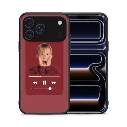 Θήκη iPhone 17 Pro Max Xmas Alone Music από τη Smartfits με σχέδιο στο πίσω μέρος και μαύρο περίβλημα | iPhone 17 Pro Max Xmas Alone Music case with colorful back and black bezels