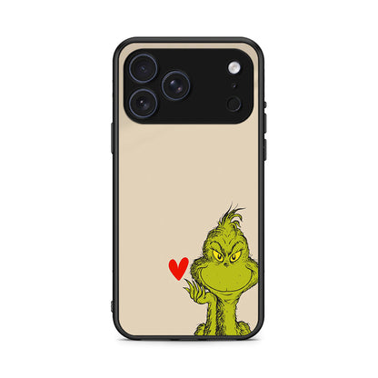 iPhone 17 Pro Max Xmas Grinch θήκη από τη Smartfits με σχέδιο στο πίσω μέρος και μαύρο περίβλημα | Smartphone case with colorful back and black bezels by Smartfits