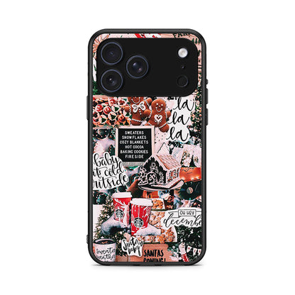 iPhone 17 Pro Max Xmas Habbits θήκη από τη Smartfits με σχέδιο στο πίσω μέρος και μαύρο περίβλημα | Smartphone case with colorful back and black bezels by Smartfits