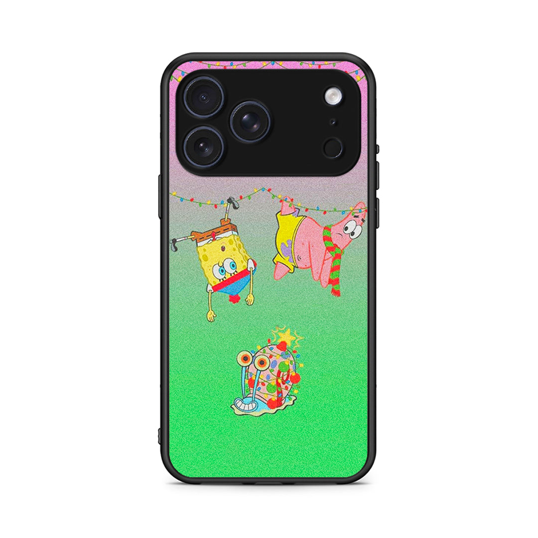 iPhone 17 Pro Max Xmas Lights θήκη από τη Smartfits με σχέδιο στο πίσω μέρος και μαύρο περίβλημα | Smartphone case with colorful back and black bezels by Smartfits