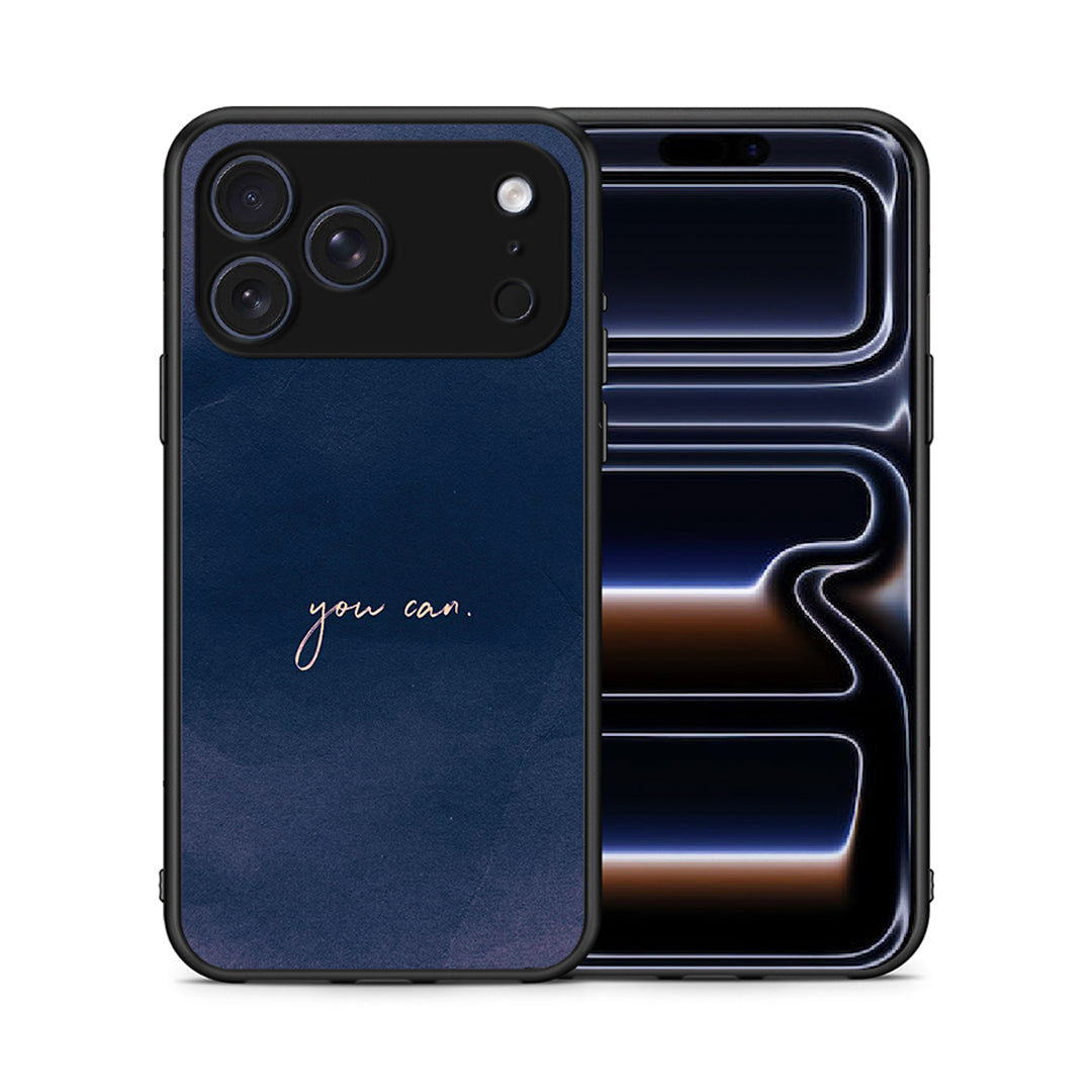 Θήκη iPhone 17 Pro Max You Can από τη Smartfits με σχέδιο στο πίσω μέρος και μαύρο περίβλημα | iPhone 17 Pro Max You Can case with colorful back and black bezels