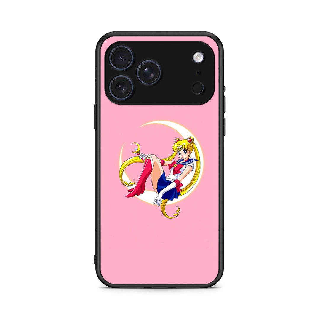 iPhone 17 Pro Moon Girl θήκη από τη Smartfits με σχέδιο στο πίσω μέρος και μαύρο περίβλημα | Smartphone case with colorful back and black bezels by Smartfits