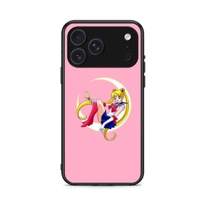 iPhone 17 Pro Moon Girl θήκη από τη Smartfits με σχέδιο στο πίσω μέρος και μαύρο περίβλημα | Smartphone case with colorful back and black bezels by Smartfits
