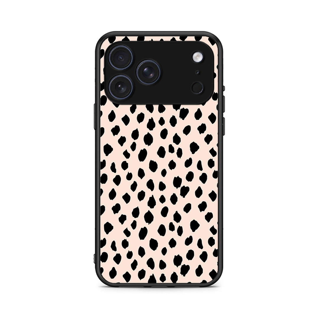 iPhone 17 Pro New Polka Dots θήκη από τη Smartfits με σχέδιο στο πίσω μέρος και μαύρο περίβλημα | Smartphone case with colorful back and black bezels by Smartfits