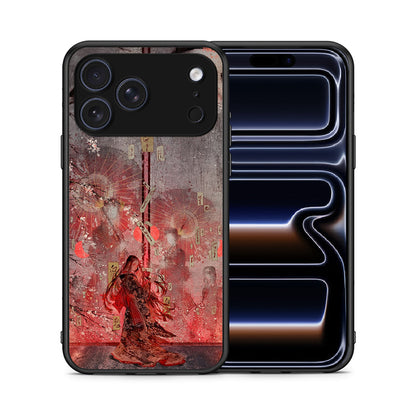 Θήκη iPhone 17 Pro Nezuko Kamado από τη Smartfits με σχέδιο στο πίσω μέρος και μαύρο περίβλημα | iPhone 17 Pro Nezuko Kamado case with colorful back and black bezels