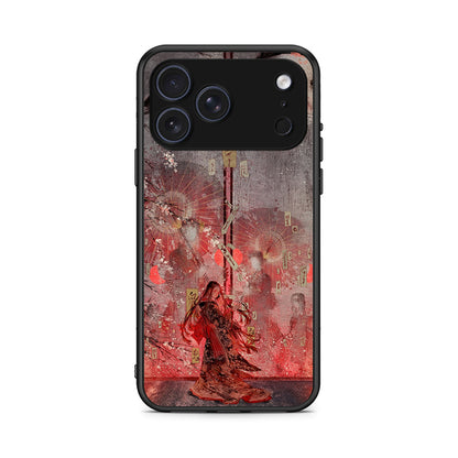 iPhone 17 Pro Nezuko Kamado θήκη από τη Smartfits με σχέδιο στο πίσω μέρος και μαύρο περίβλημα | Smartphone case with colorful back and black bezels by Smartfits