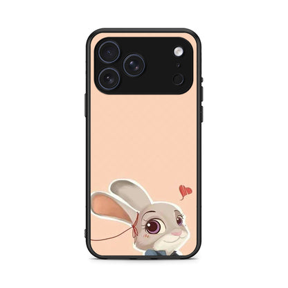 iPhone 17 Pro Nick Wilde And Judy Hopps Love 2 θήκη από τη Smartfits με σχέδιο στο πίσω μέρος και μαύρο περίβλημα | Smartphone case with colorful back and black bezels by Smartfits