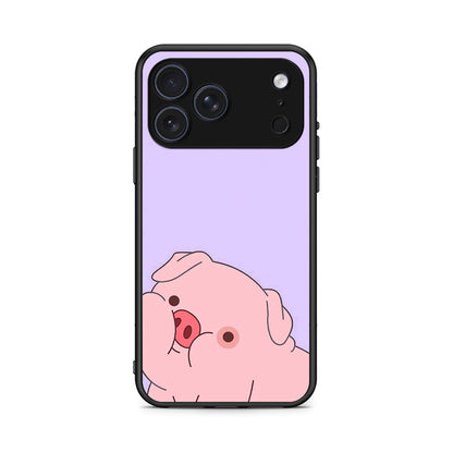 iPhone 17 Pro Pig Love 2 Θήκη Αγίου Βαλεντίνου από τη Smartfits με σχέδιο στο πίσω μέρος και μαύρο περίβλημα | Smartphone case with colorful back and black bezels by Smartfits