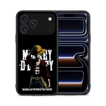 Θήκη iPhone 17 Pro Pirate King από τη Smartfits με σχέδιο στο πίσω μέρος και μαύρο περίβλημα | iPhone 17 Pro Pirate King case with colorful back and black bezels
