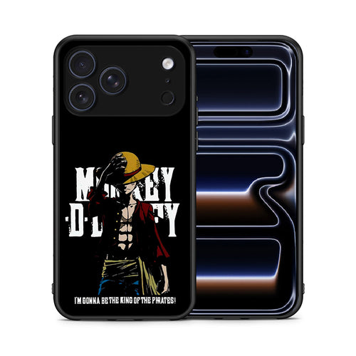 Θήκη iPhone 17 Pro Pirate King από τη Smartfits με σχέδιο στο πίσω μέρος και μαύρο περίβλημα | iPhone 17 Pro Pirate King case with colorful back and black bezels