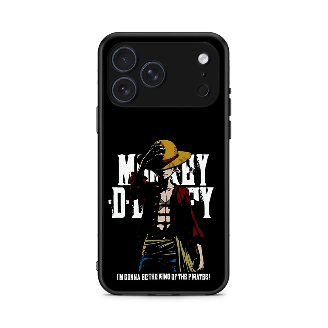 iPhone 17 Pro Pirate King θήκη από τη Smartfits με σχέδιο στο πίσω μέρος και μαύρο περίβλημα | Smartphone case with colorful back and black bezels by Smartfits