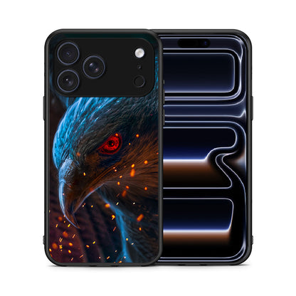 Θήκη iPhone 17 Pro Eagle PopArt από τη Smartfits με σχέδιο στο πίσω μέρος και μαύρο περίβλημα | iPhone 17 Pro Eagle PopArt case with colorful back and black bezels