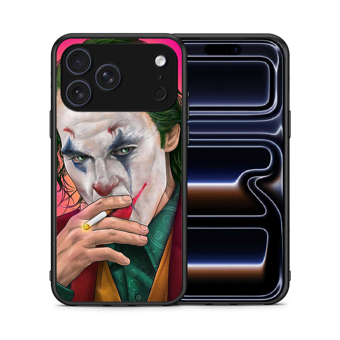Θήκη iPhone 17 Pro JokesOnU PopArt από τη Smartfits με σχέδιο στο πίσω μέρος και μαύρο περίβλημα | iPhone 17 Pro JokesOnU PopArt case with colorful back and black bezels