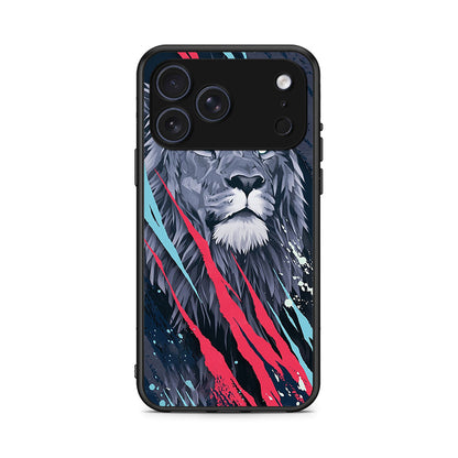 4 - iPhone 17 Pro Lion Designer PopArt case, cover, bumper