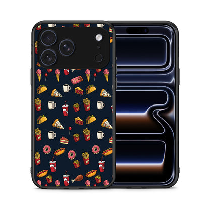 Θήκη iPhone 17 Pro Hungry Random από τη Smartfits με σχέδιο στο πίσω μέρος και μαύρο περίβλημα | iPhone 17 Pro Hungry Random case with colorful back and black bezels