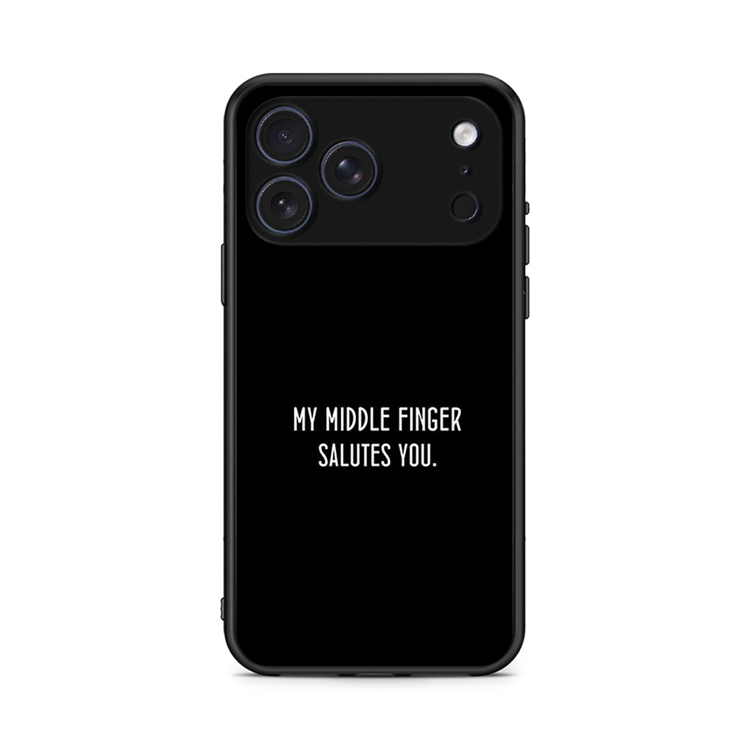 iPhone 17 Pro Salute θήκη από τη Smartfits με σχέδιο στο πίσω μέρος και μαύρο περίβλημα | Smartphone case with colorful back and black bezels by Smartfits