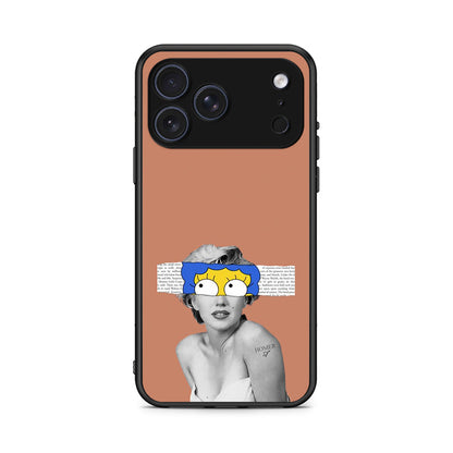 iPhone 17 Pro Sim Merilyn θήκη από τη Smartfits με σχέδιο στο πίσω μέρος και μαύρο περίβλημα | Smartphone case with colorful back and black bezels by Smartfits