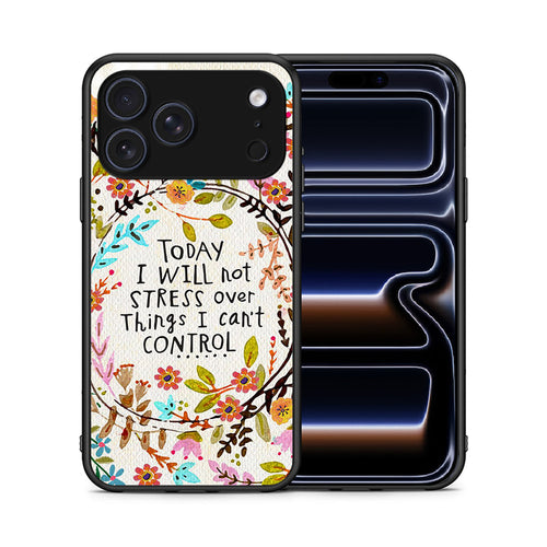 Θήκη iPhone 17 Pro Stress Over από τη Smartfits με σχέδιο στο πίσω μέρος και μαύρο περίβλημα | iPhone 17 Pro Stress Over case with colorful back and black bezels