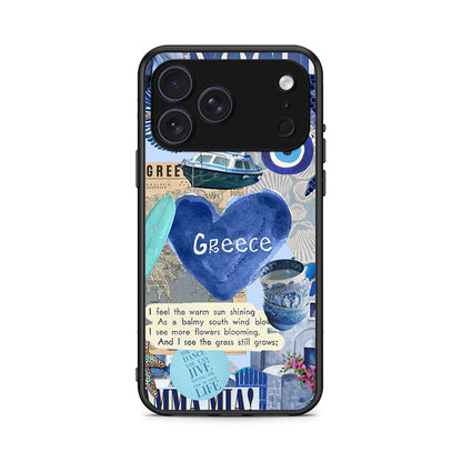 iPhone 17 Pro Summer In Greece Θήκη από τη Smartfits με σχέδιο στο πίσω μέρος και μαύρο περίβλημα | Smartphone case with colorful back and black bezels by Smartfits
