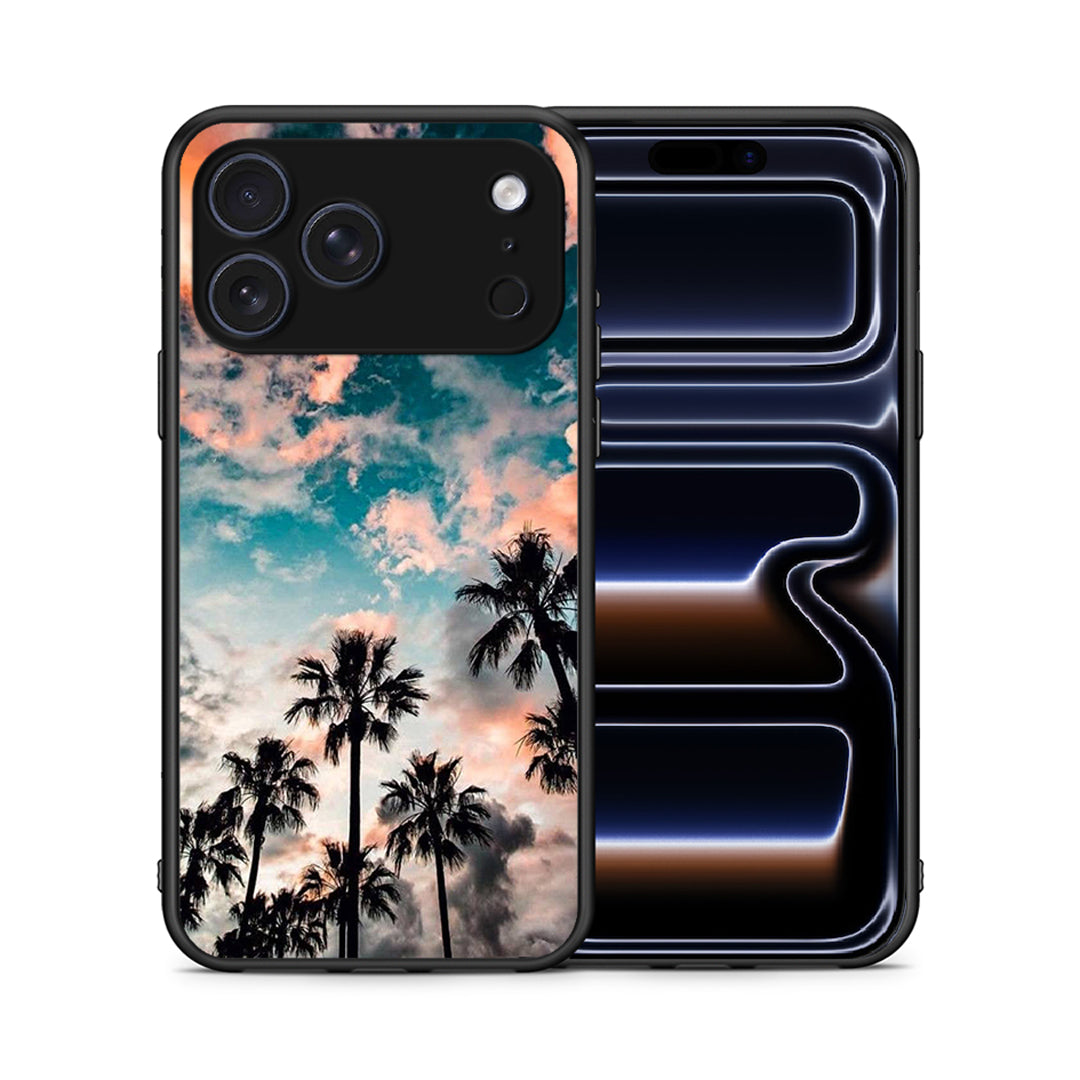 Θήκη iPhone 17 Pro Sky Summer από τη Smartfits με σχέδιο στο πίσω μέρος και μαύρο περίβλημα | iPhone 17 Pro Sky Summer case with colorful back and black bezels