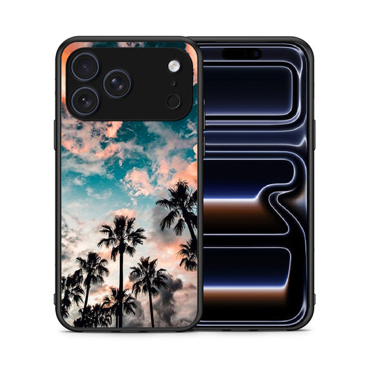 Θήκη iPhone 17 Pro Sky Summer από τη Smartfits με σχέδιο στο πίσω μέρος και μαύρο περίβλημα | iPhone 17 Pro Sky Summer case with colorful back and black bezels