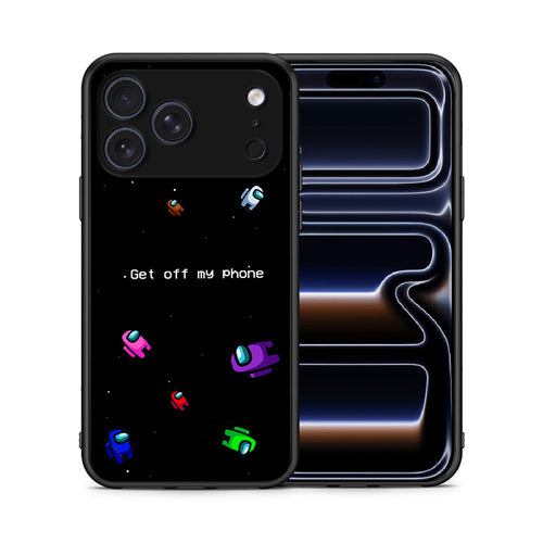 Θήκη iPhone 17 Pro AFK Text από τη Smartfits με σχέδιο στο πίσω μέρος και μαύρο περίβλημα | iPhone 17 Pro AFK Text case with colorful back and black bezels