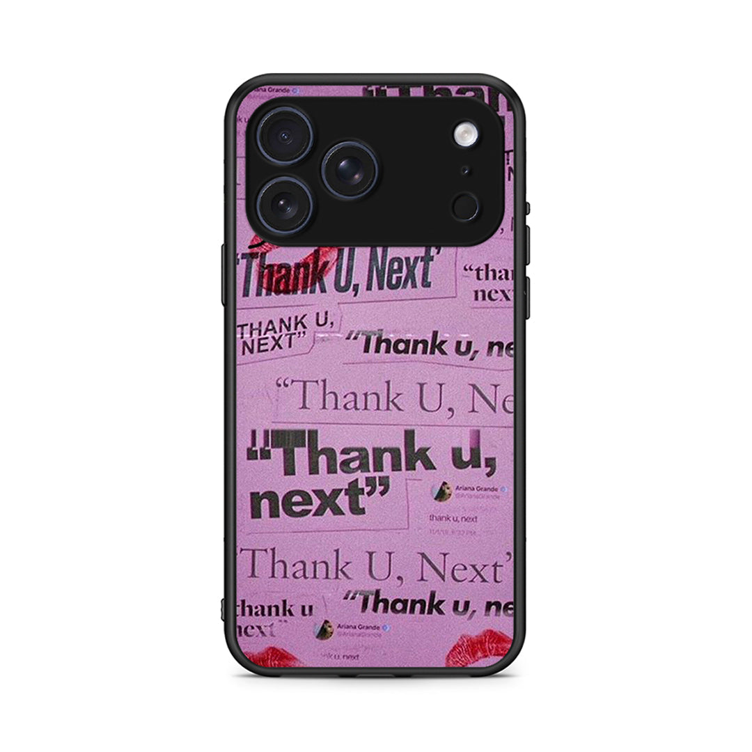 iPhone 17 Pro Thank You Next Θήκη Αγίου Βαλεντίνου από τη Smartfits με σχέδιο στο πίσω μέρος και μαύρο περίβλημα | Smartphone case with colorful back and black bezels by Smartfits