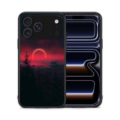 Θήκη iPhone 17 Pro Sunset Tropic από τη Smartfits με σχέδιο στο πίσω μέρος και μαύρο περίβλημα | iPhone 17 Pro Sunset Tropic case with colorful back and black bezels