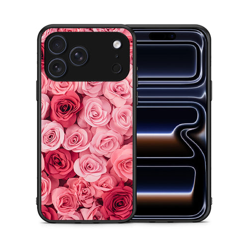 Θήκη iPhone 17 Pro RoseGarden Valentine από τη Smartfits με σχέδιο στο πίσω μέρος και μαύρο περίβλημα | iPhone 17 Pro RoseGarden Valentine case with colorful back and black bezels