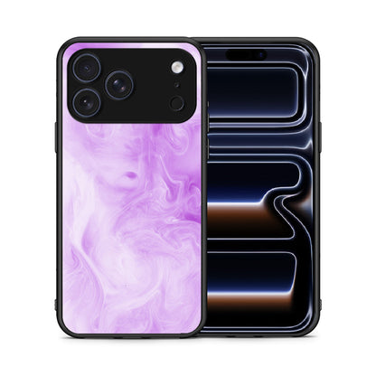 Θήκη iPhone 17 Pro Lavender Watercolor από τη Smartfits με σχέδιο στο πίσω μέρος και μαύρο περίβλημα | iPhone 17 Pro Lavender Watercolor case with colorful back and black bezels
