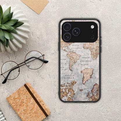 World Map - iPhone 17 Pro θήκη