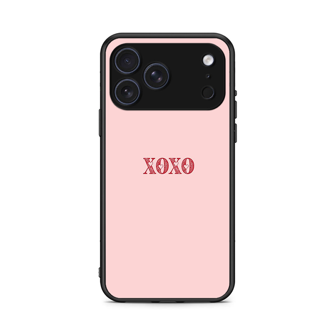 iPhone 17 Pro XOXO Love θήκη από τη Smartfits με σχέδιο στο πίσω μέρος και μαύρο περίβλημα | Smartphone case with colorful back and black bezels by Smartfits